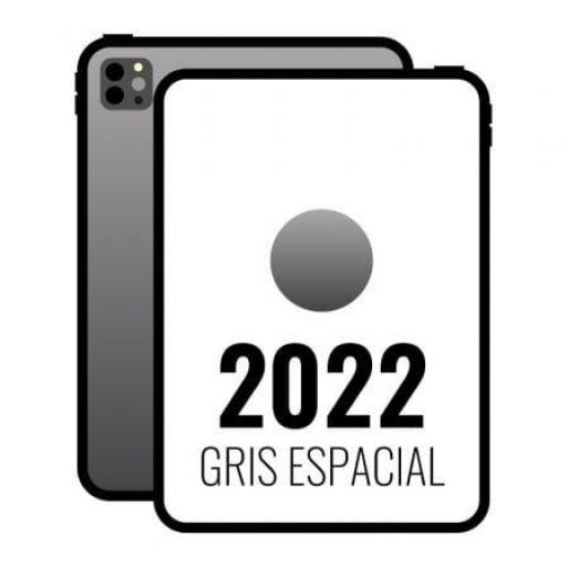 Apple iPad Pro 11" 2022 4th WiFi Cell/ 5G/ M2/ 128GB/ Gris Espacial - MNYC3TY/A [0]