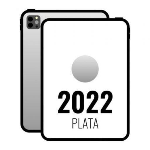 Apple iPad Pro 11" 2022 4th WiFi Cell/ 5G/ M2/ 128GB/ Plata - MNYD3TY/A [0]