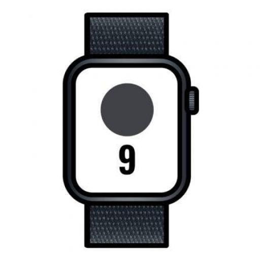 Apple Watch Series 9/ GPS/ 41mm/ Caja de Aluminio Medianoche/ Correa Deportiva Loop Medianoche [0]