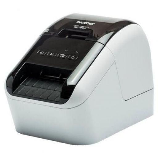 Impresora de Etiquetas Brother QL-800/ Térmica/ Ancho etiqueta 62mm/ USB/ Blanca y Negra [0]