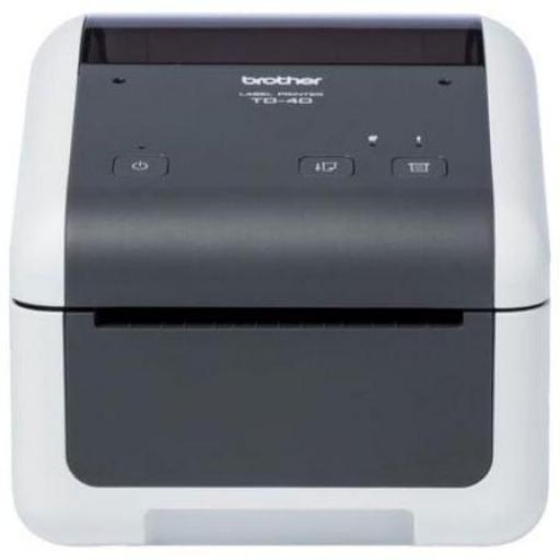 Impresora de Etiquetas y Tickets Brother TD-4520DN/ Térmica/ Ancho etiqueta 118mm/ USB-RS232-Ethernet/ Blanca y Negra [0]