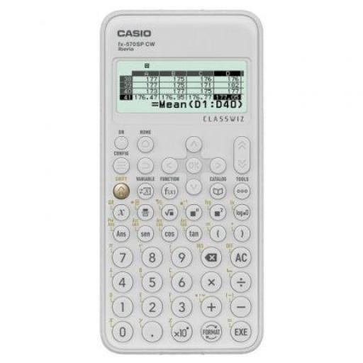 Calculadora Científica Casio ClassWiz FX-570 SP CW/ Blanca [0]