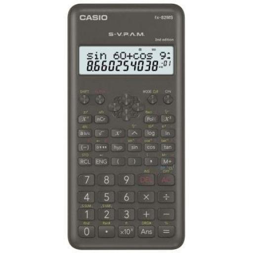 Calculadora Científica Casio FX-82MS-II/ Negra [0]