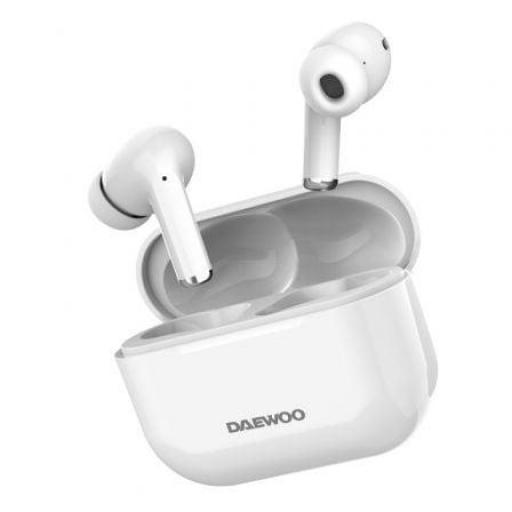 Auriculares Bluetooth Daewoo DW2002 con estuche de carga/ Autonomía 6h/ Blancos [0]