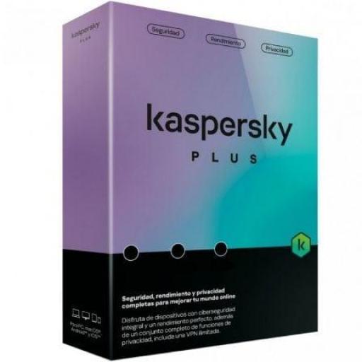 Antivirus Kaspersky Plus/ 3 Dispositivos/ 1 Año [0]
