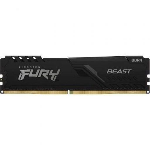 Memoria RAM Kingston FURY Beast 4GB/ DDR4/ 2666MHz/ 1.2V/ CL16/ DIMM [0]