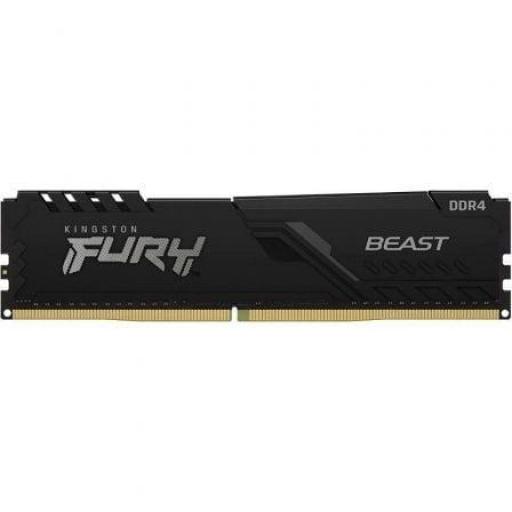 Memoria RAM Kingston FURY Beast 8GB/ DDR4/ 2666MHz/ 1.2V/ CL16/ DIMM [0]