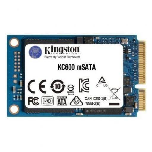 Disco SSD Kingston KC600 256GB/ mSATA/ Full Capacity [0]