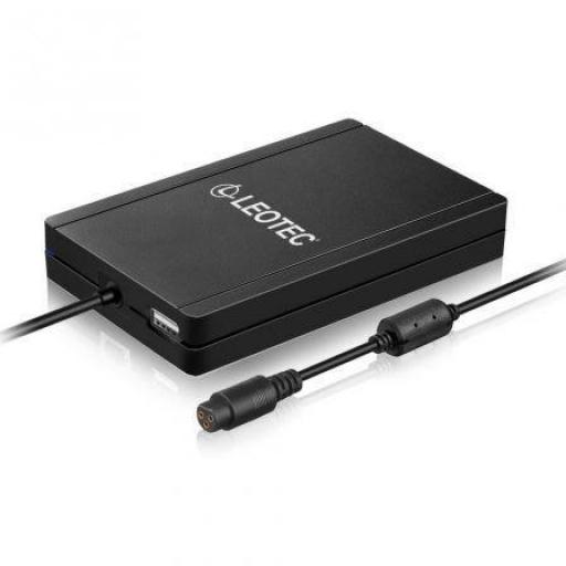 Cargador de Portátil Leotec Ultraslim/ 90W/ Automático/ 12 Conectores/ Voltaje 15-20V/ 1 USB [0]