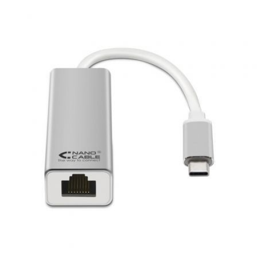 Adaptador USB Tipo-C - RJ45 Nanocable 10.03.0402/ 1000Mbps [0]