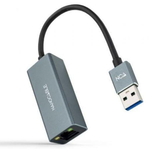 Adaptador USB 3.0 - RJ45 Nanocable 10.03.0405/ 1000Mbps [0]