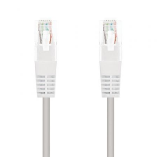 Cable de Red RJ45 UTP Nanocable 10.20.0110-W Cat.5/ 10m/ Blanco [0]