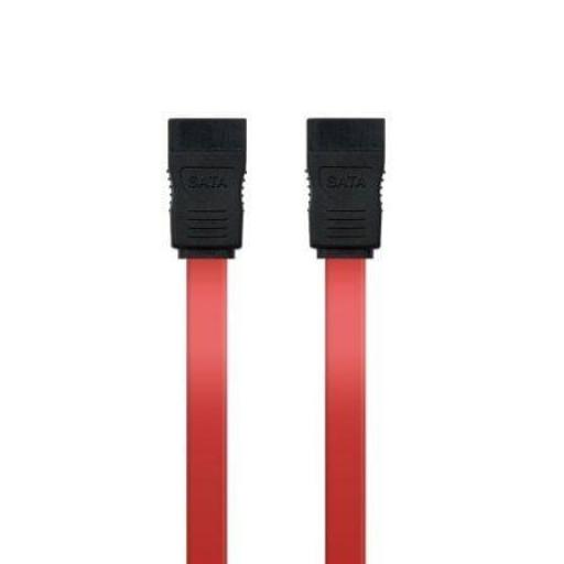 Cable SATA Nanocable 10.18.0101-OEM/ SATA Hembra - SATA Hembra/ 50cm/ Rojo [0]