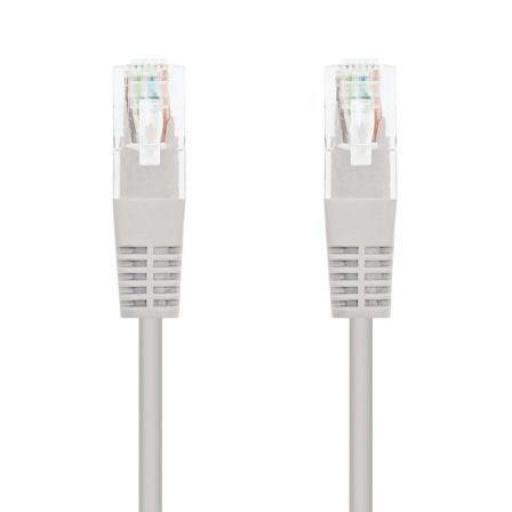 Cable de Red RJ45 UTP Nanocable 10.20.0100-L25 Cat.5e/ 25cm/ Gris [0]