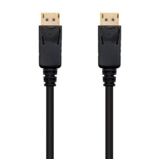 Cable DisplayPort 1.2 4K Nanocable 10.15.2300/ DisplayPort Macho - DisplayPort Macho/ 50cm/ Negro [0]