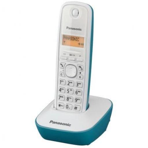 Teléfono Inalámbrico Panasonic KX-TG1611/ Blanco/ Azul [0]