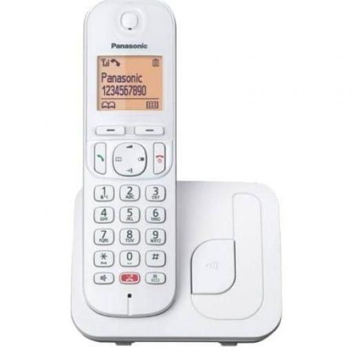 Teléfono Inalámbrico Panasonic KX-TGC250SPW/ Blanco [0]