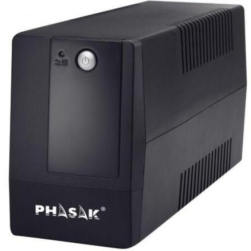 SAI Línea Interactiva Phasak Basic Interactive 800 VA/ 800VA-480W/ 2 Salidas/ Formato Torre [0]