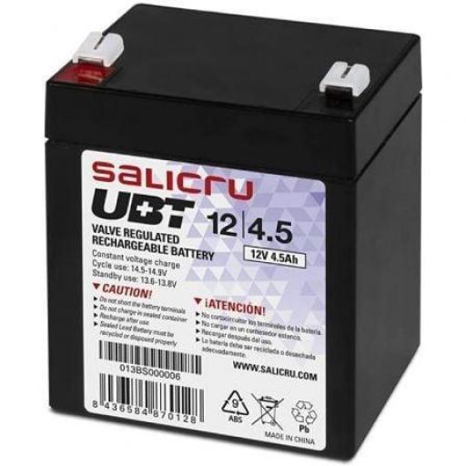 Batería Salicru UBT 12/4,5 compatible con SAI Salicru según especificaciones [0]