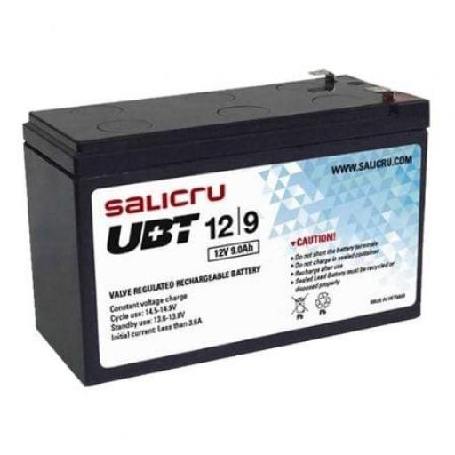 Batería Salicru UBT 12/9 compatible con SAI Salicru según especificaciones [0]