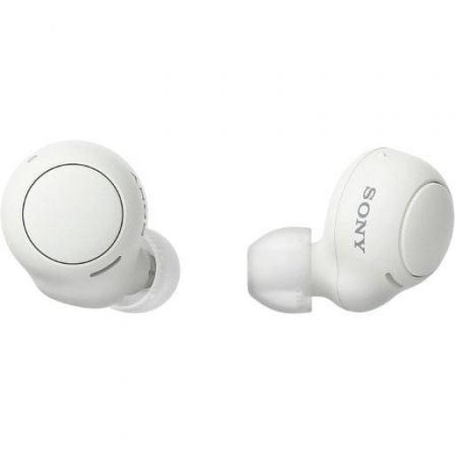 Auriculares Bluetooth Sony WF-C500 con estuche de carga/ Autonomía 5h/ Blancos [0]