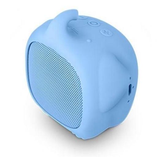 Altavoz con Bluetooth SPC Sounds Pups Elephant/ 3W/ 1.0/ Azul [0]