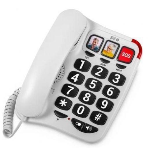 Teléfono SPC Confort Numbers 2/ Blanco [0]
