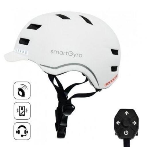 Casco para Adulto SmartGyro Helmet Pro/ Tamaño L/ Blanco [0]