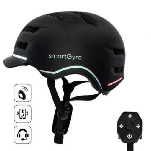 Casco para Adulto SmartGyro Helmet Pro/ Tamaño M/ Negro [0]