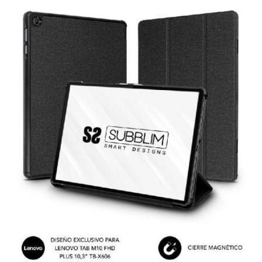 Funda Subblim Shock Case CST-5SC110 para Tablet Lenovo M10 FHD Plus TB-X606 de 10.3"/ Negra [0]