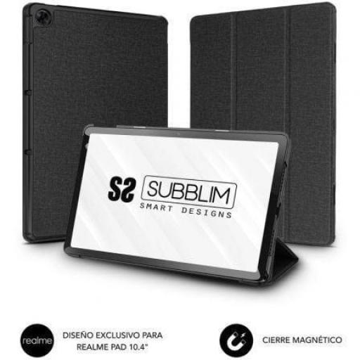 Funda Subblim Shock Case CST-5SC250 para Tablet Realme Pad de 10.4"/ Negra [0]