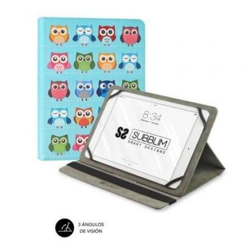 Funda Subblim Trendy Owls para Tablets de 10.1"-11"