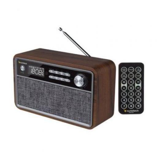 Radio Vintage Sunstech RPBT500/ Madera [0]
