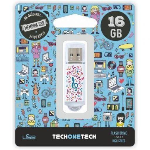 Pendrive 16GB Tech One Tech Music Dream USB 2.0 [0]