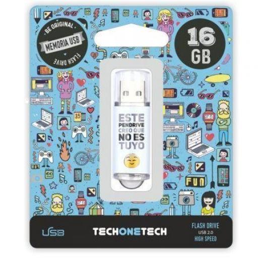 Pendrive 16GB Tech One Tech No Es Tuyo USB 2.0 [0]