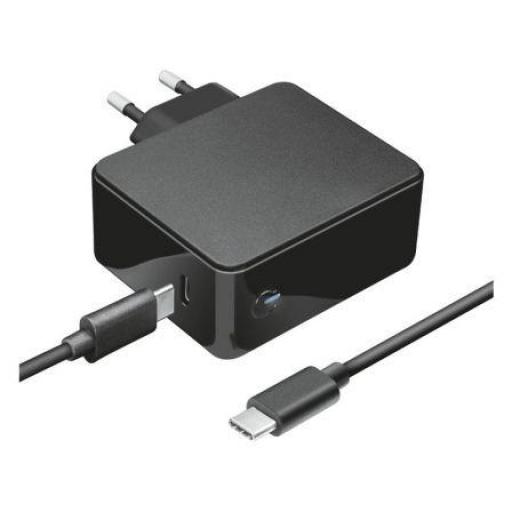 Cargador de Portátil Trust Maxo 23418 Para Apple/ 61W/ Automático/ USB Tipo-C/ Voltaje 5-20V [0]
