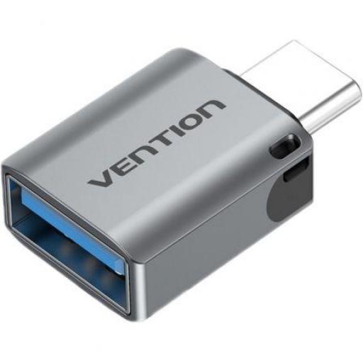 Adaptador USB 3.0 Vention CDQH0/ USB Tipo-C Macho - USB Hembra [0]