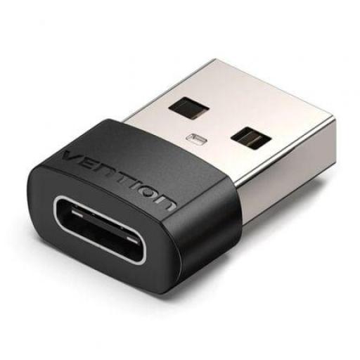 Adaptador USB 2.0 Vention CDWB0/ USB Tipo-C Macho - USB Hembra [0]