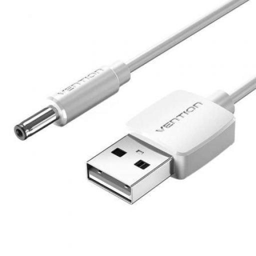 Cable Conversor USB Vention CEXWD/ USB Macho - DC 3.5mm Macho/ 50cm/ Blanco [0]