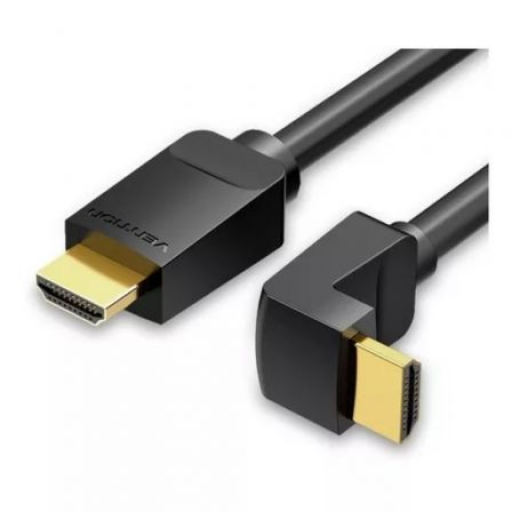 Cable HDMI 2.0 4K Acodado 90º Vention AARBG/ HDMI Macho - HDMI Macho/ 1.5m/ Negro [0]