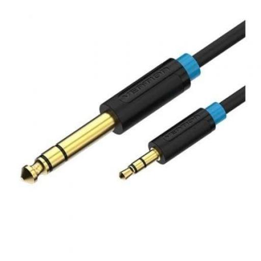 Cable Estéreo Vention BABBD/ Jack 6.5 Macho - Jack 3.5 Macho/ 50cm/ Negro [0]