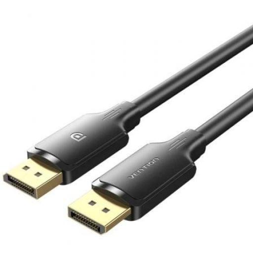 Cable DisplayPort Vention HAKBG/ DisplayPort Macho - DisplayPort 4K Macho/ 1.5m/ Negro [0]