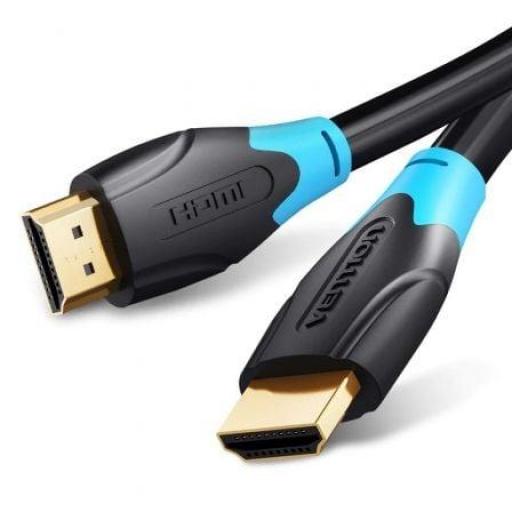 Cable HDMI 2.0 4K Vention AACBE/ HDMI Macho - HDMI Macho/ 75cm/ Negro [0]