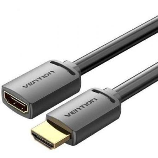 Cable Alargador HDMI 4K Vention AHCBF/ HDMI Macho - HDMI Hembra/ 1m/ Negro [0]