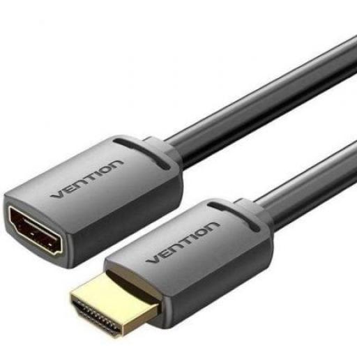 Cable Alargador HDMI 4K Vention AHCBG/ HDMI Macho - HDMI Hembra/ 1.5m/ Negro [0]