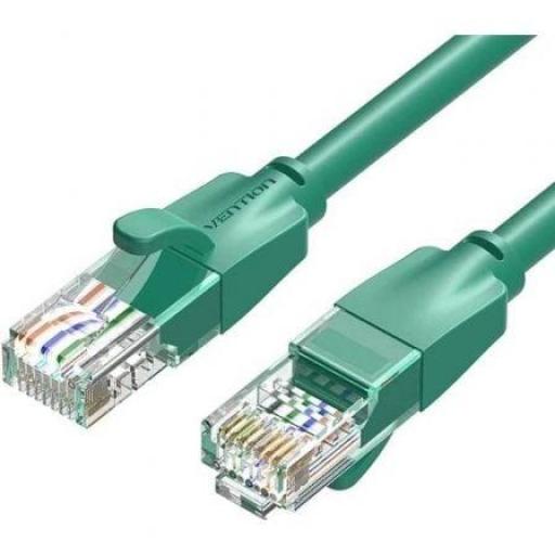 Cable de Red RJ45 UTP Vention IBEGH Cat.6/ 2m/ Verde [0]