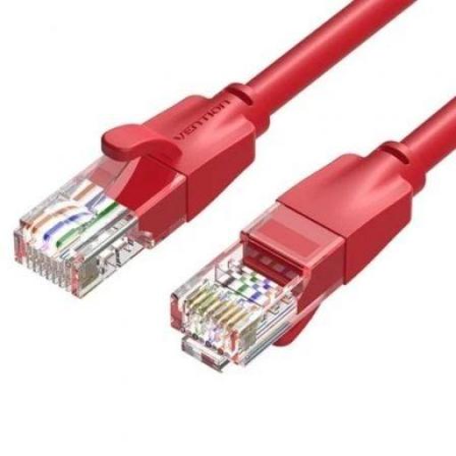 Cable de Red RJ45 UTP Vention IBERH Cat.6/ 2m/ Rojo [0]