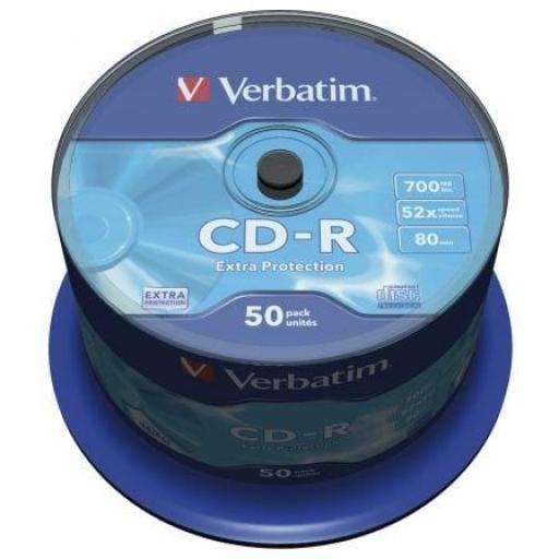 CD-R Verbatim Datalife 52X/ Tarrina-50uds [0]