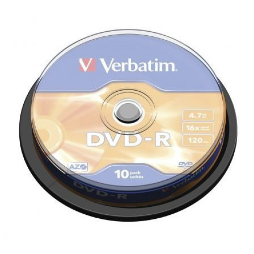 DVD-R Verbatim Advanced AZO 16X/ Tarrina-10uds [0]