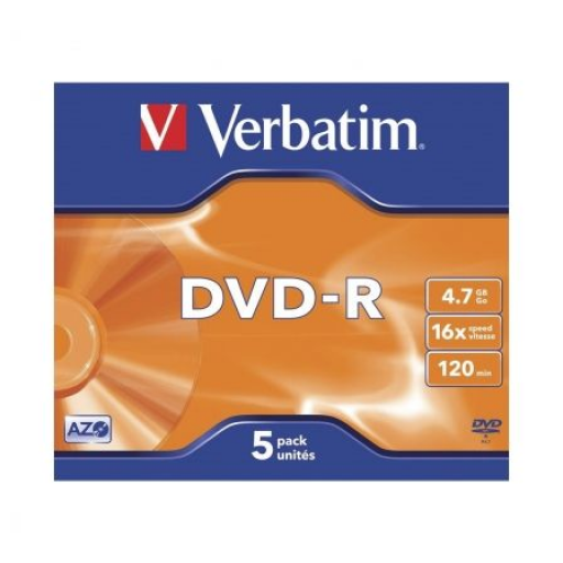 DVD-R Verbatim Advanced AZO 16X/ Caja-5uds [0]